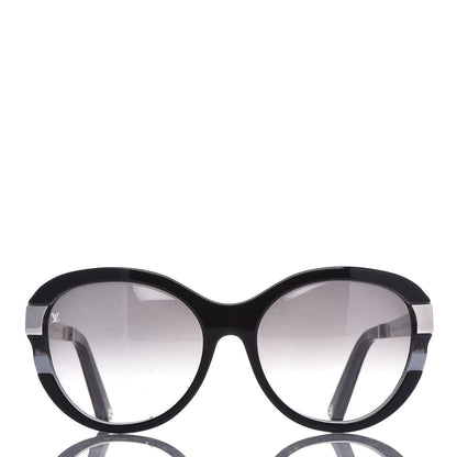 Louis Vuitton Acetate Petit Soupcon Cat Eye Sunglasses Z0489W Black 3 of 8