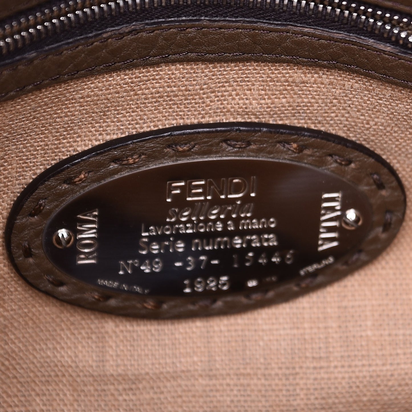 Calfskin Romano Selleria Shopping Media Tote Moss