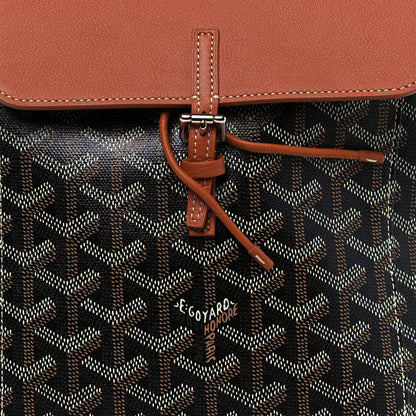 Goyard Goyardine Calfskin Mini Alpin Backpack Black Gold 7 of 11