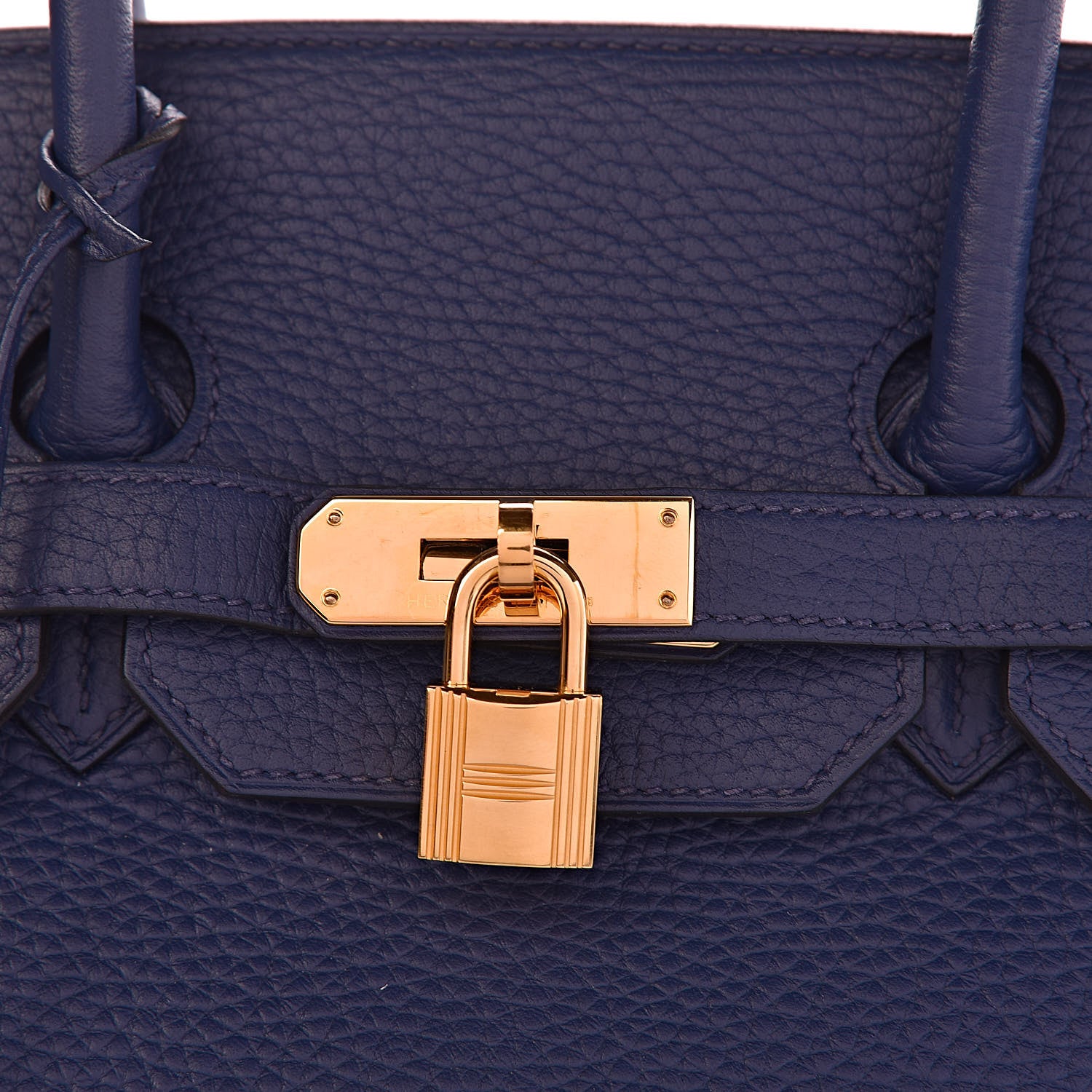 Hermes Taurillon Clemence Birkin 35 Bleu Saphir 33 of 37