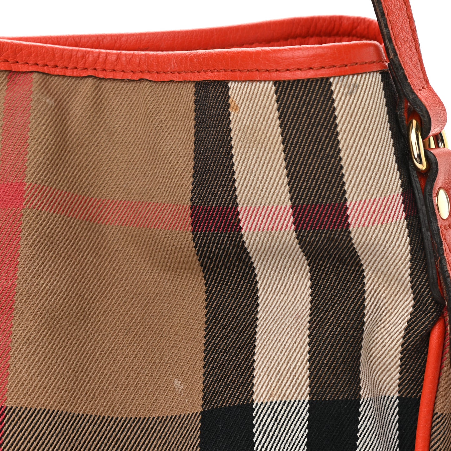 House Check Small Canterbury Tote Bright Russet