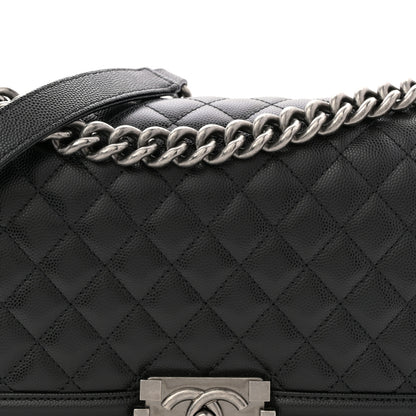 Chanel Caviar Quilted Medium Boy Flap Black 8 of 11
