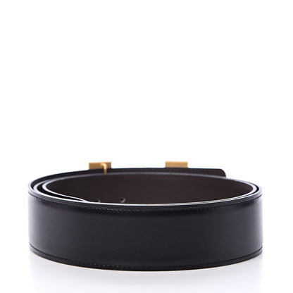 Hermes Box Chamonix 32mm H Belt 110 Black Chocolate 2 of 9