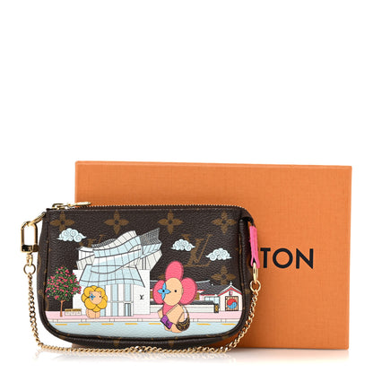 Louis Vuitton Monogram 2022 Christmas Animation Seoul Mini Pochette Accessories Fuchsia 9 of 9