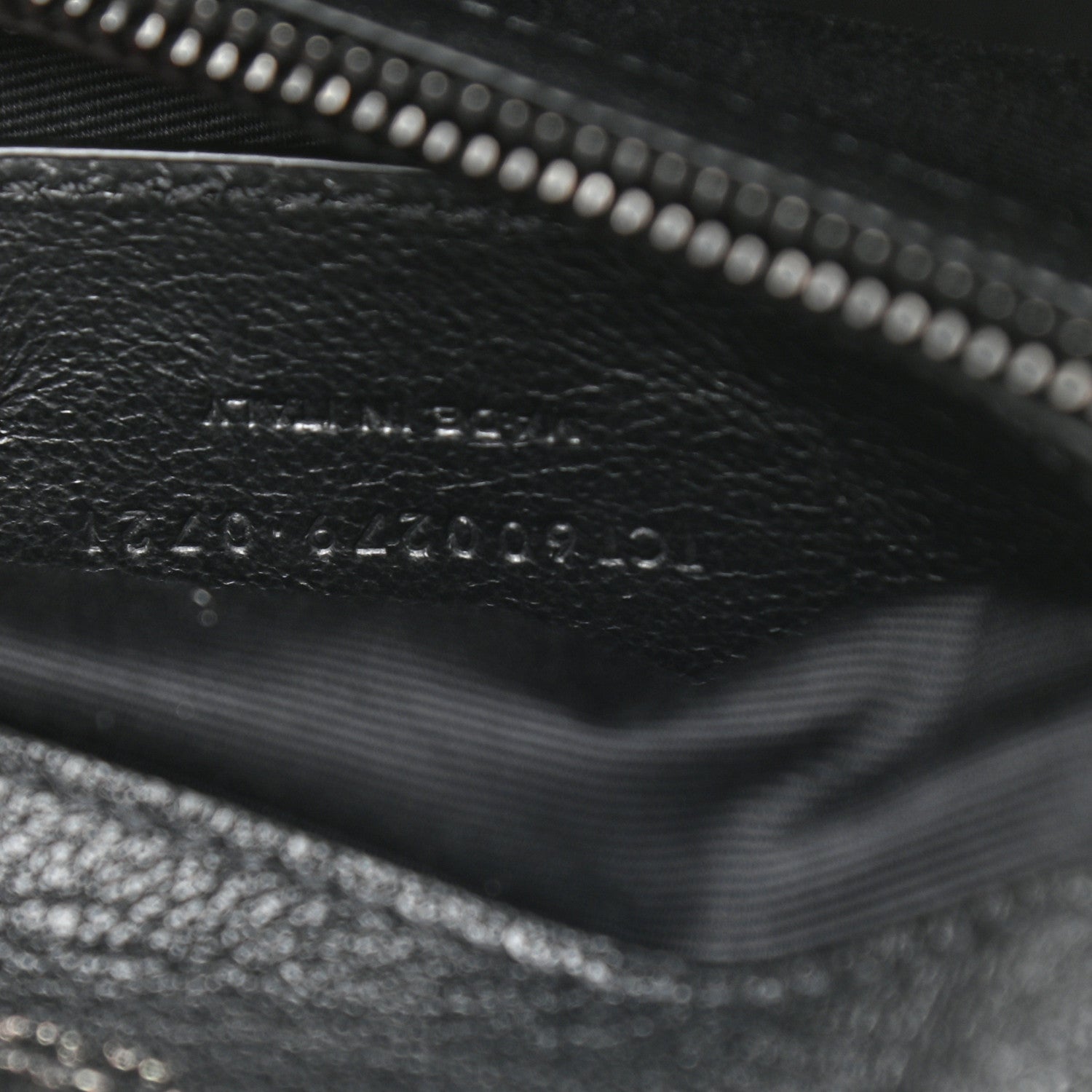 Saint Laurent Sheepskin Matelasse Chevron Monogram Monochrome Medium College Bag Black 7 of 9