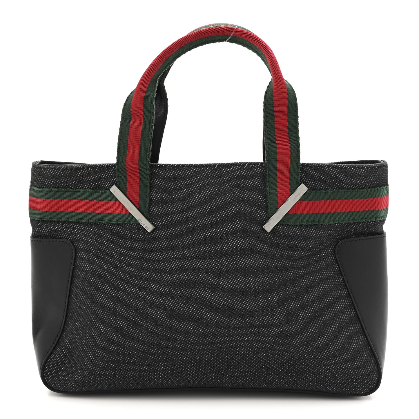 Denim Web Tote Bag Black