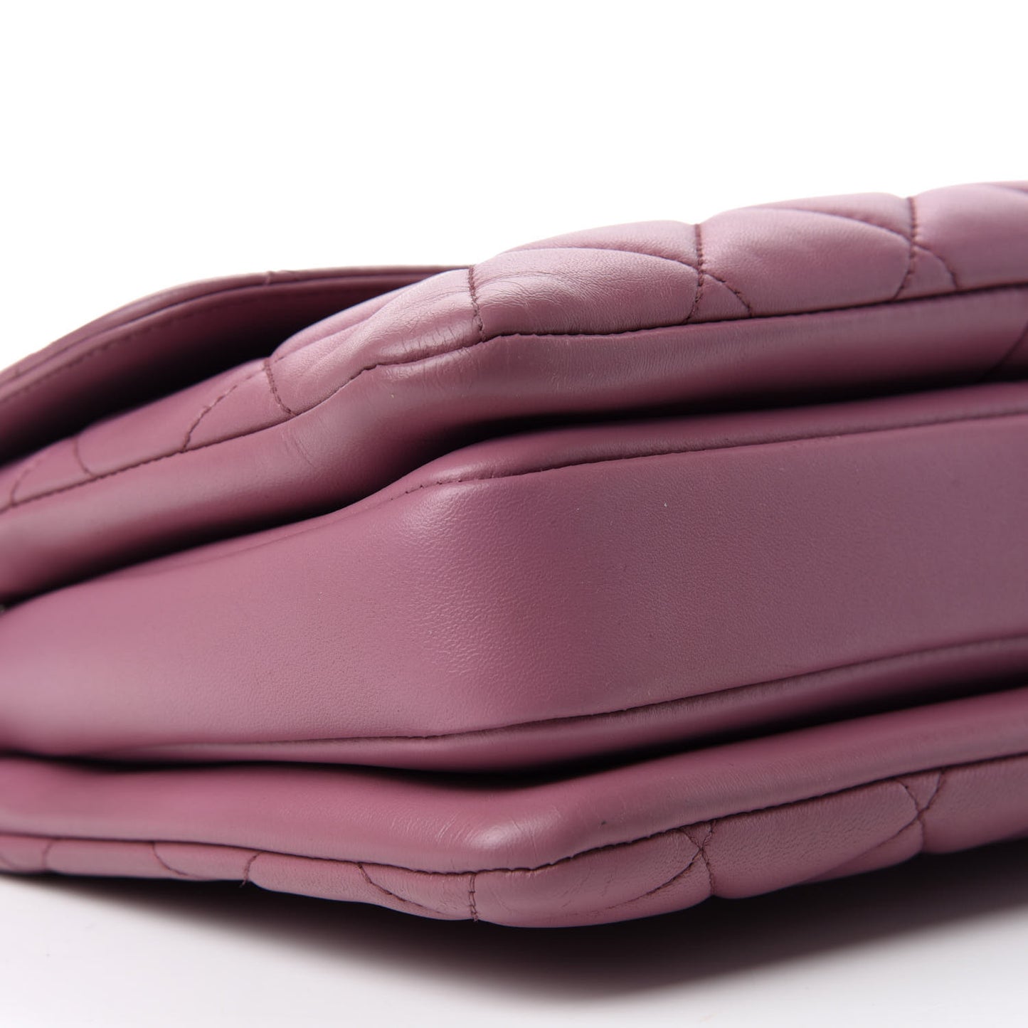 Lambskin Quilted Small Trendy CC Dual Handle Flap Bag Purple