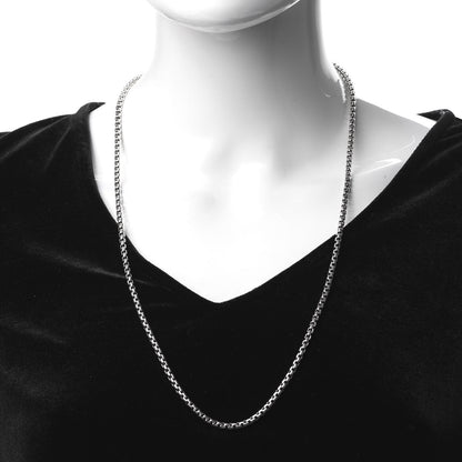 David Yurman Sterling Silver 3.6mm Box Chain Necklace 27" 2 of 4