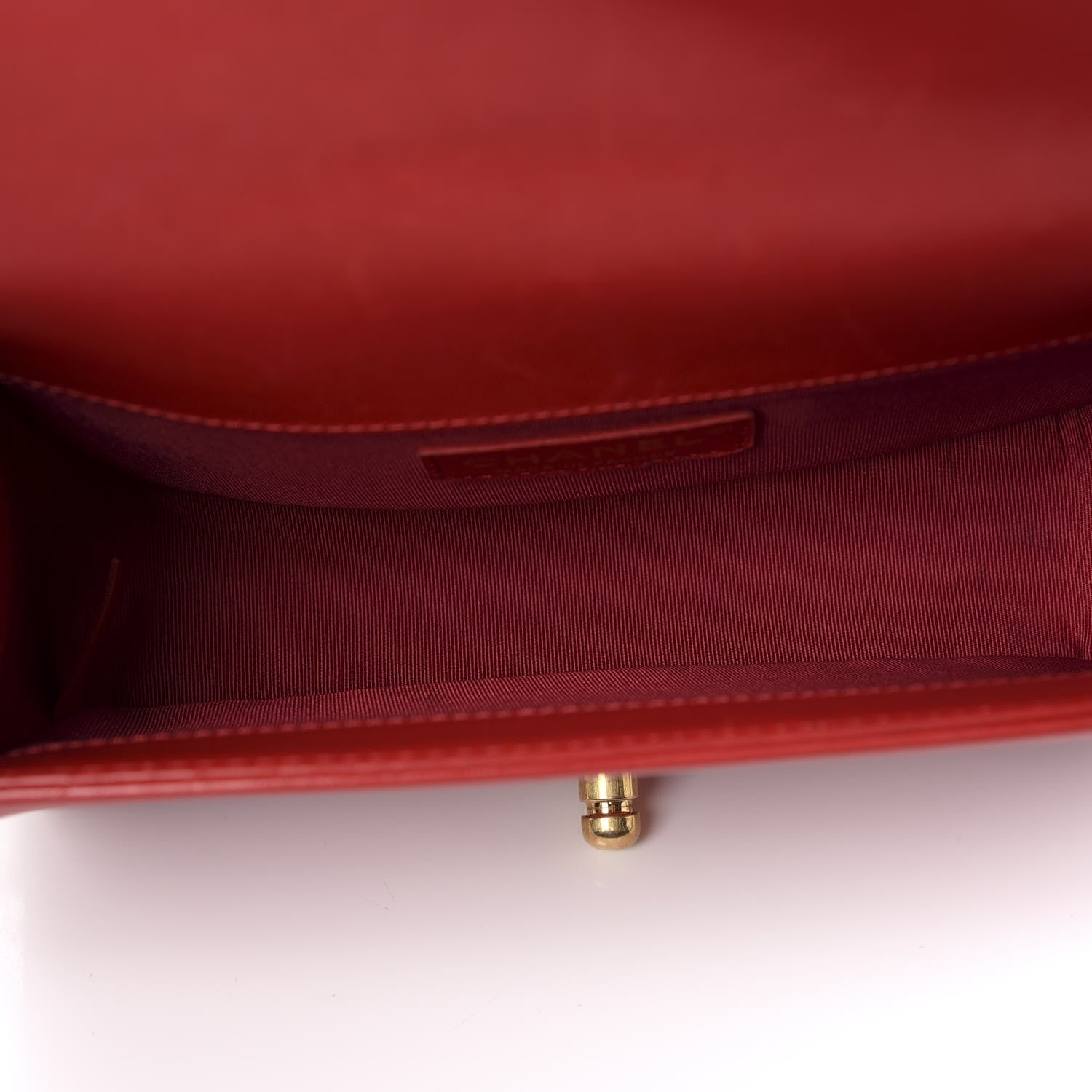 Chanel Lambskin Quilted Small Boy Flap Red 6 of 9