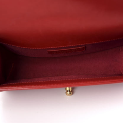 Chanel Lambskin Quilted Small Boy Flap Red 6 of 9