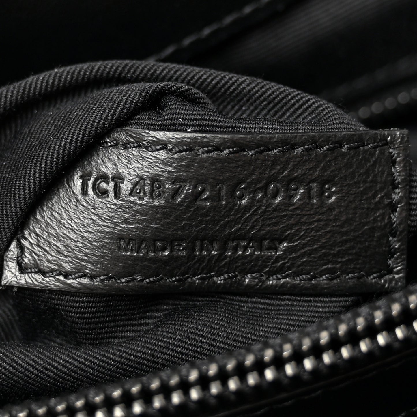 Calfskin Y Quilted Monogram Monochrome Medium Loulou Chain Satchel Black