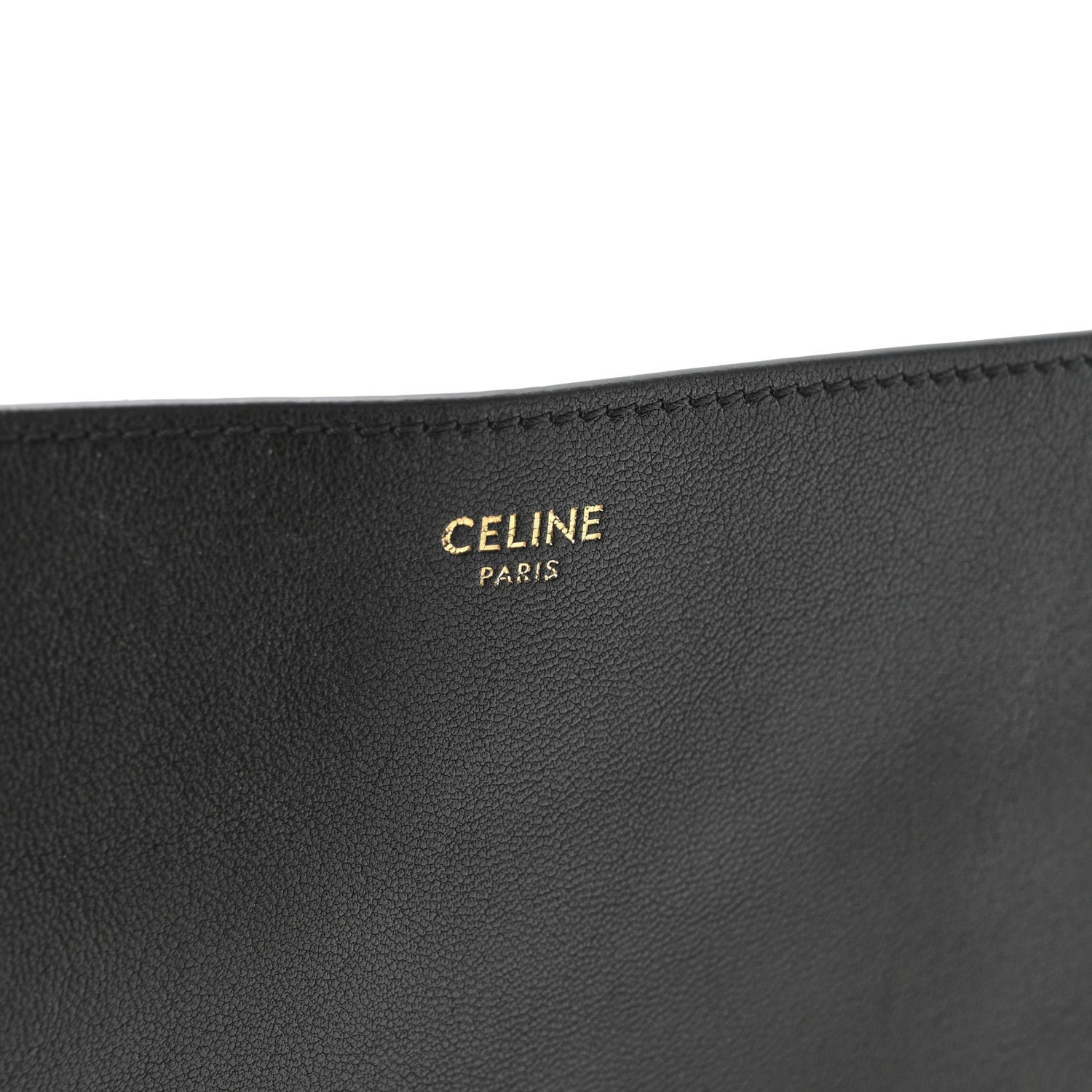 Celine Shiny Lambskin Soft Triomphe Besace Bag Black 6 of 11
