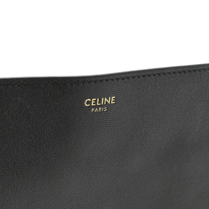 Celine Shiny Lambskin Soft Triomphe Besace Bag Black 6 of 11