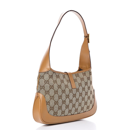 Gucci Monogram Web Small Jackie O Hobo Light Brown 3 of 10