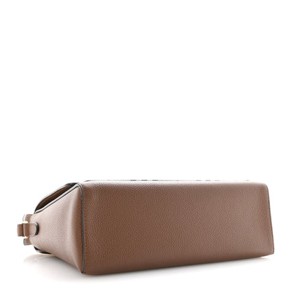 Burberry Grainy Calfskin Vintage Check Note Crossbody Bag Malt Brown 4 of 10