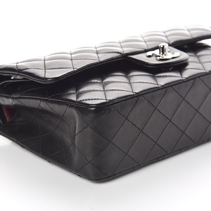 Chanel Lambskin Quilted Medium Double Flap Black 8 of 10