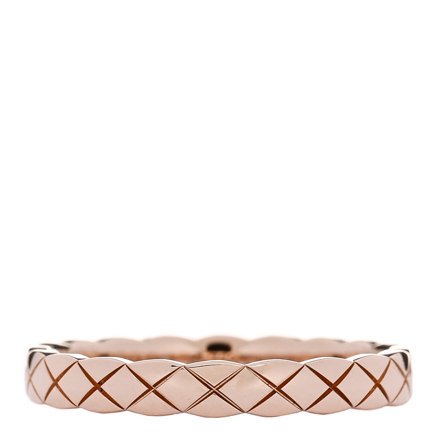 Chanel 18K Beige Gold Mini Coco Crush Ring 60 9 1 of 5