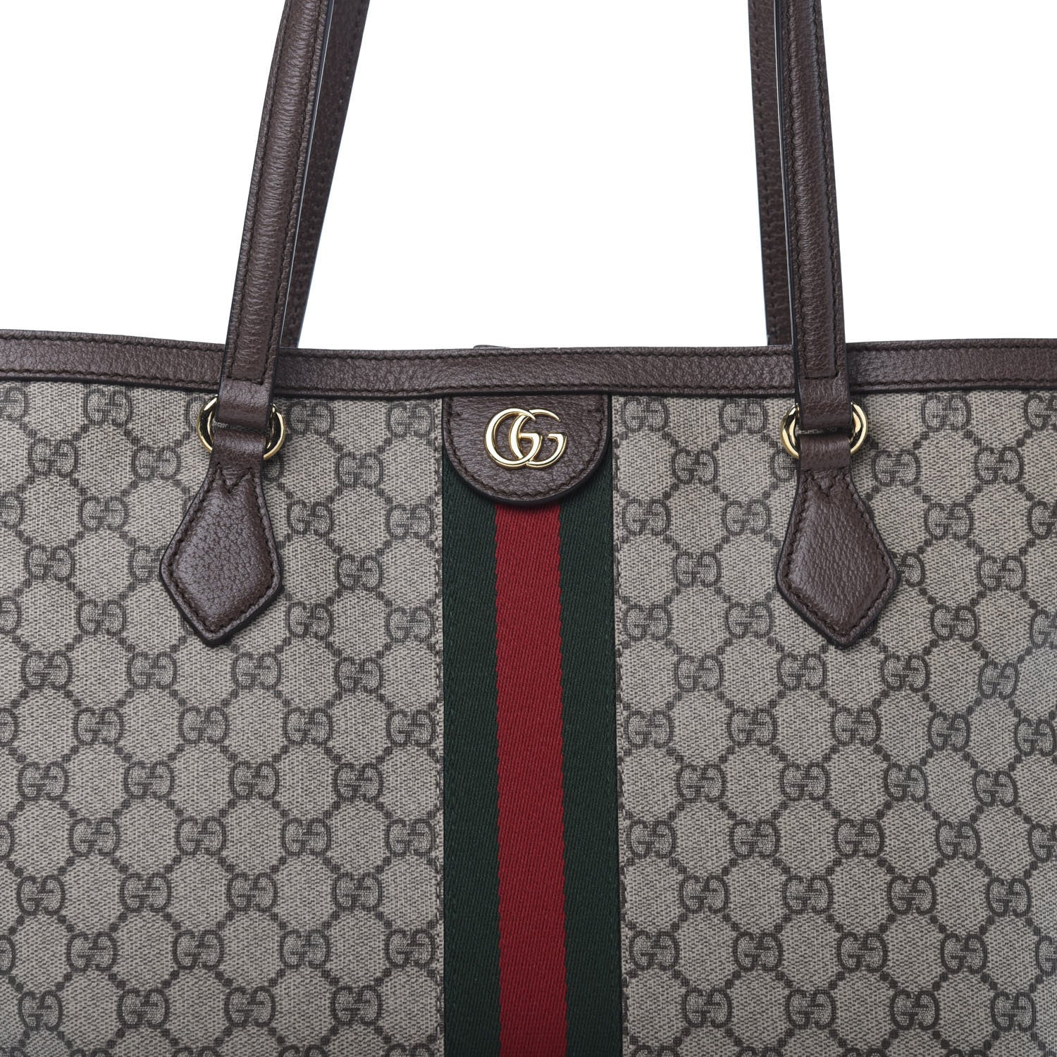 Gucci GG Supreme Monogram Medium Ophidia Shopping Tote Brown 10 of 10