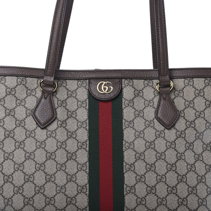 Gucci GG Supreme Monogram Medium Ophidia Shopping Tote Brown 10 of 10