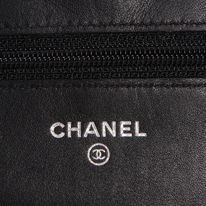 Chanel Aged Calfskin Reissue Wallet On Chain WOC Black 6 of 7