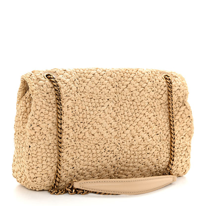 Saint Laurent Raffia Monogram Medium Jamie Natural Avorio 3 of 10