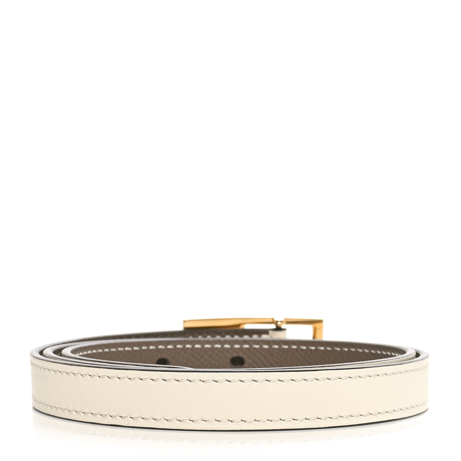 Hermes Epsom Swift 13mm Lucky 15 Belt 70 28 Etoupe Nata 2 of 6