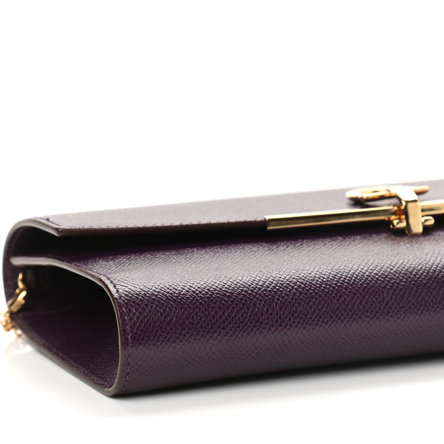 Hammered Calfskin Gancini Icona Mini Bag Blackberry
