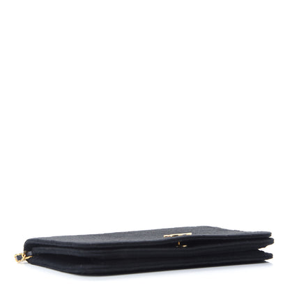 Chanel Jersey Quilted Wallet On Chain WOC Black 4 of 10