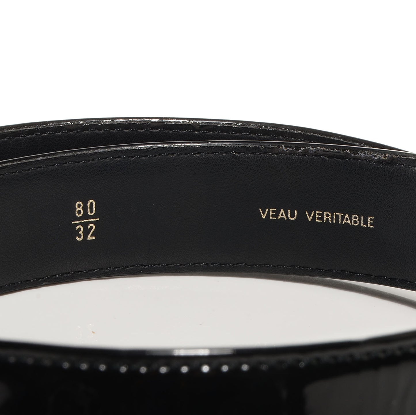 Patent Leather Resin CC Belt 80 32 Multicolor
