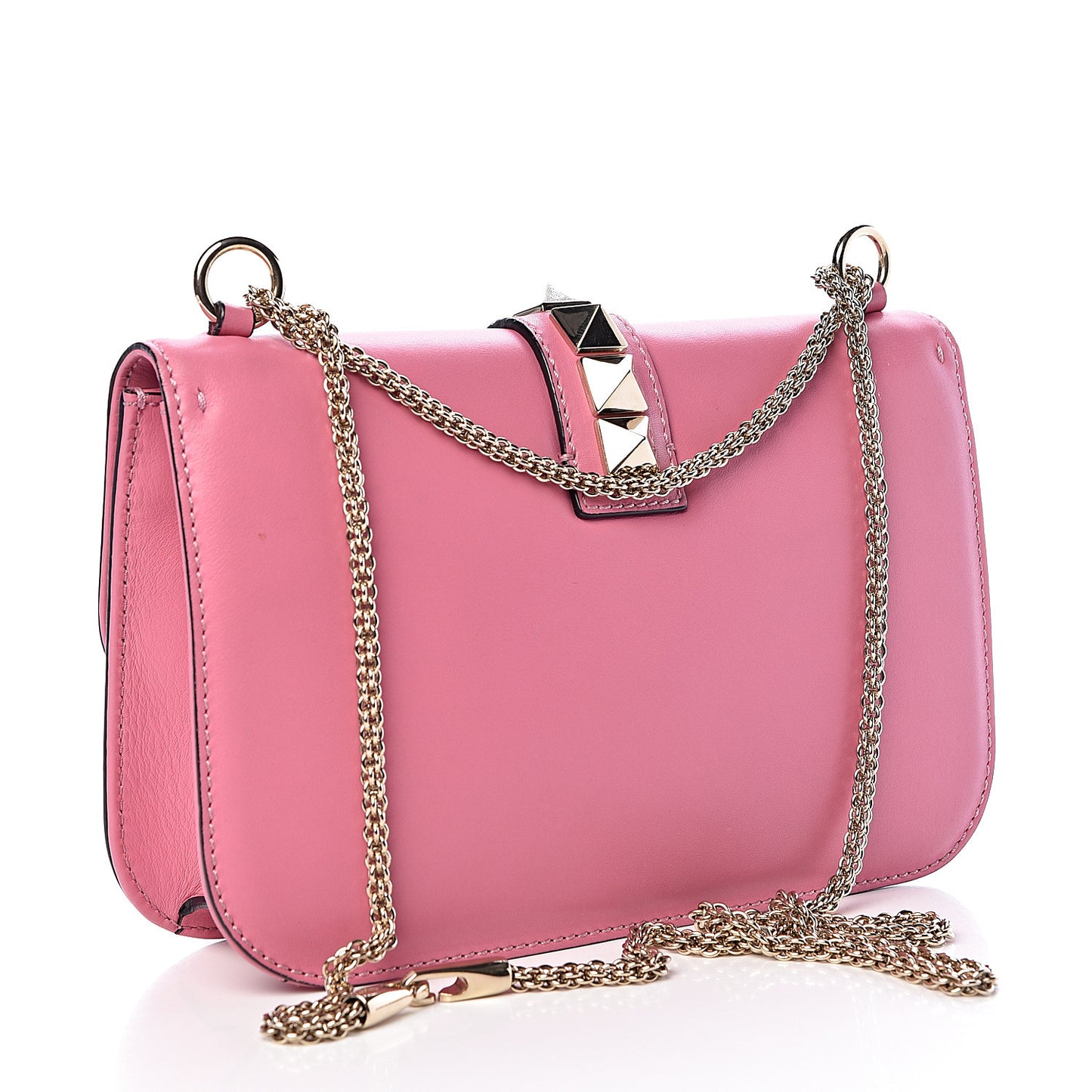 Vitello Medium Glam Lock Rockstud Flap Ninphea