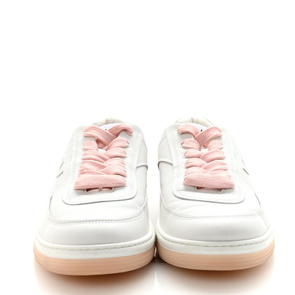 Chanel Calfskin Womens CC Sneakers 36 White Light Pink 3 of 10