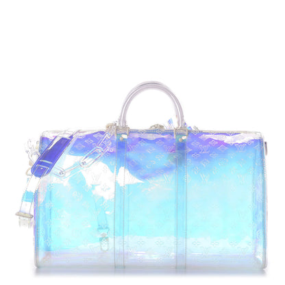 Louis Vuitton PVC Monogram Keepall Bandouliere 50 Iridescent Prism 1 of 9