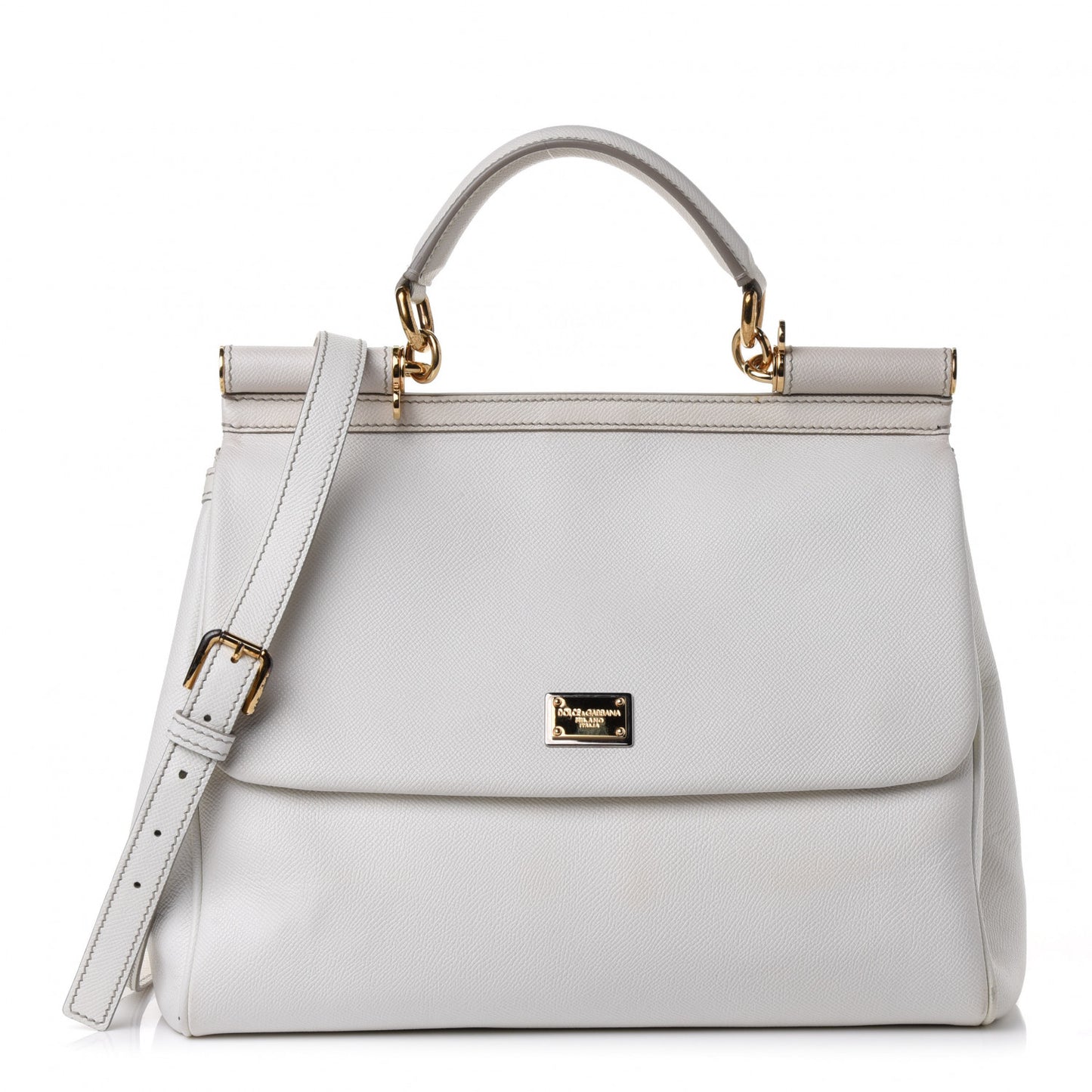 Dauphine Large Miss Sicily Satchel White
