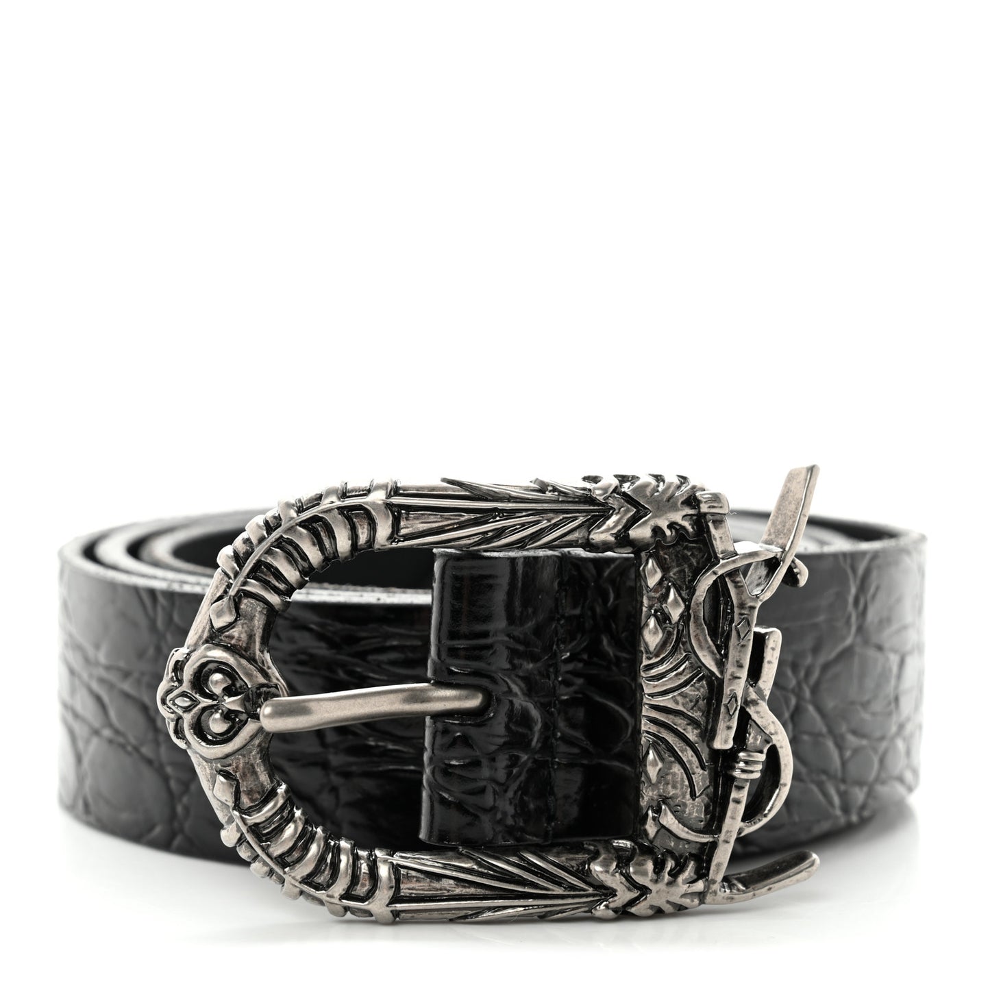 Calfskin Embossed Monogram Celtique Belt 85 34 Black