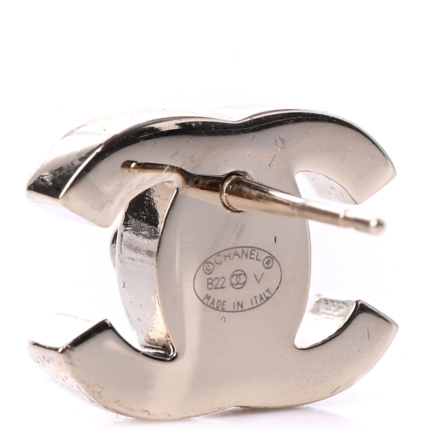 Chanel Metal CC Turnlock Earrings Gold 4 of 4