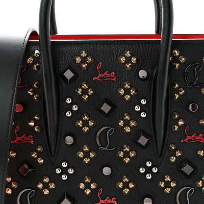 Christian Louboutin Calfskin Spikes Loubinthesky Mini Paloma Black Multicolor 8 of 11