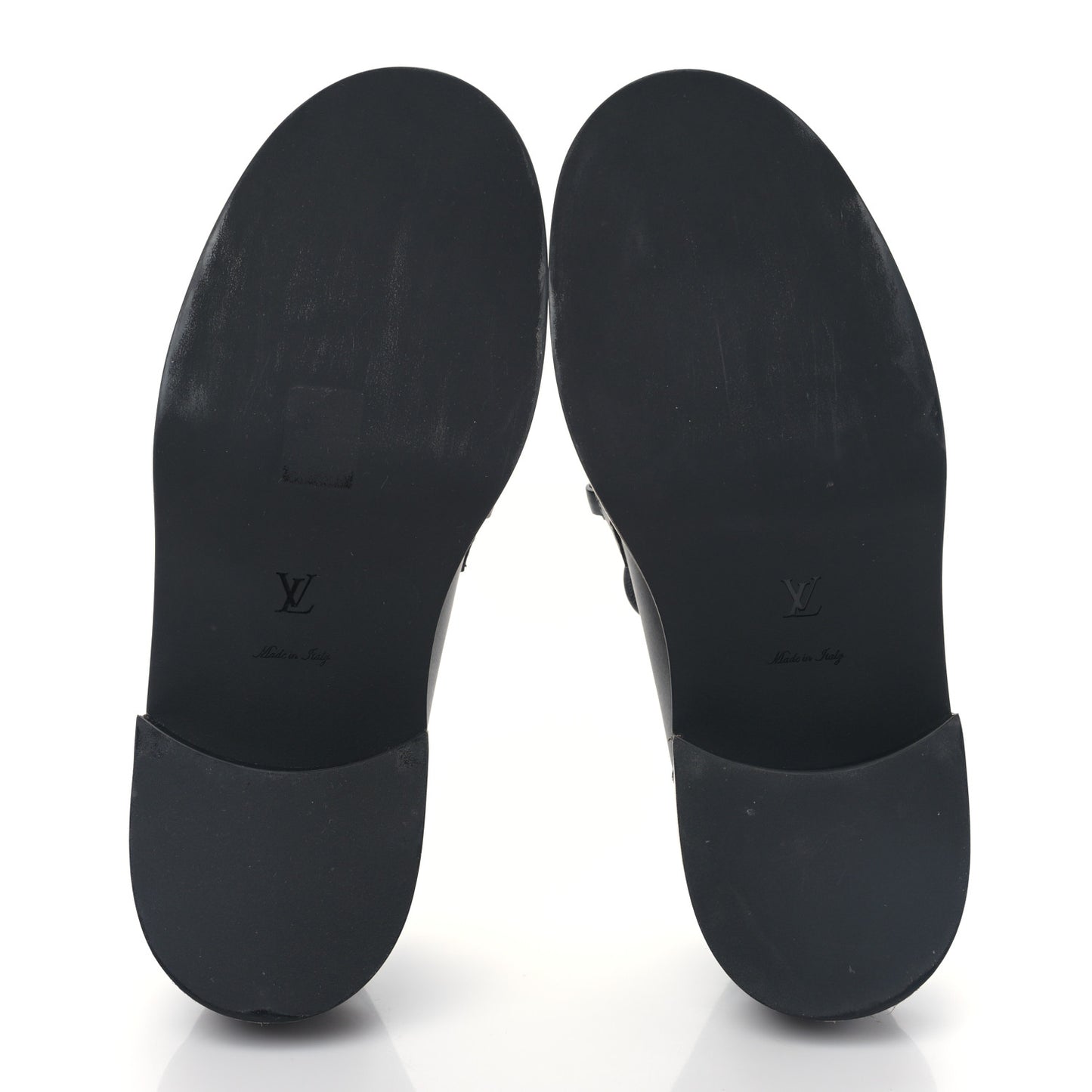 Calfskin Oversized Chain Academy Loafers 39 Black