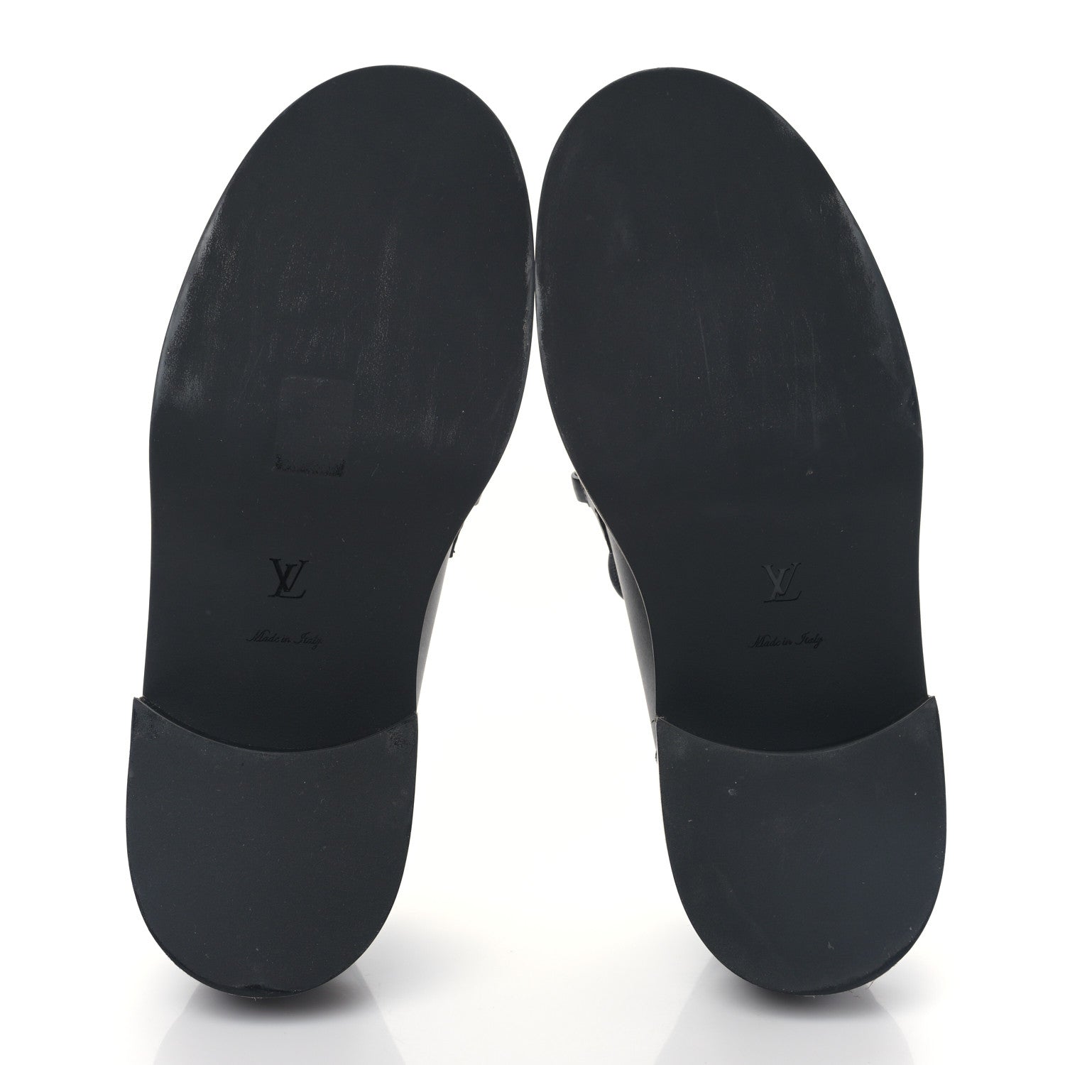 Louis Vuitton Calfskin Oversized Chain Academy Loafers 39 Black 5 of 7