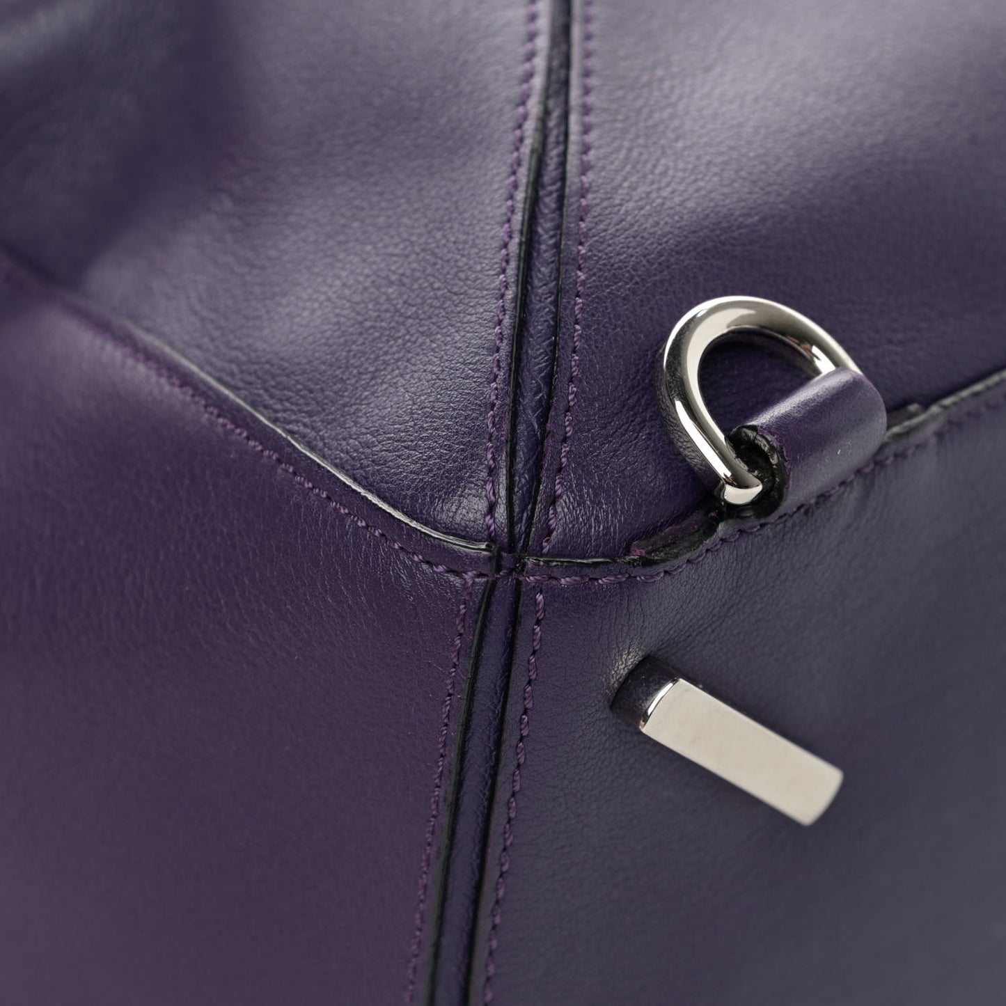 Calfskin Medium Puzzle Bag Purple