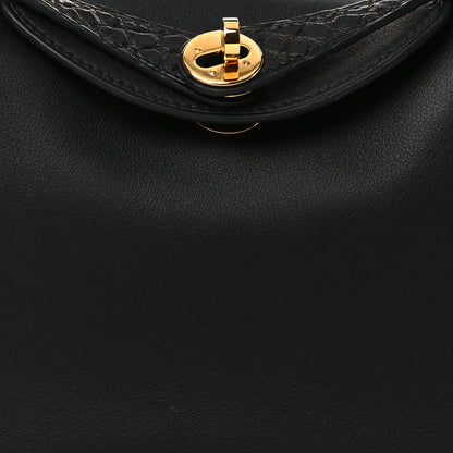 Hermes Swift Matte Alligator Mini Touch Lindy 20 Black 8 of 11