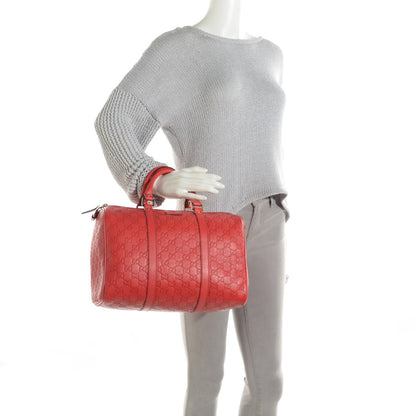 Gucci Guccissima Vitello Tender Medium Joy Boston Sporting Red 2 of 7