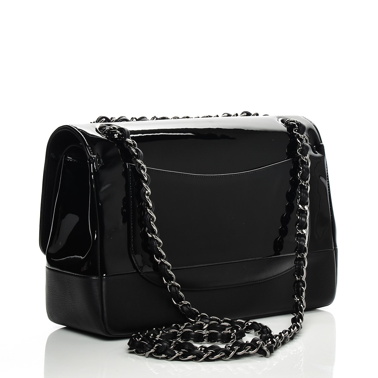 Chanel Patent Calfskin Jumbo Classic Pure Double Flap Black 3 of 7
