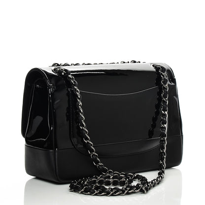 Chanel Patent Calfskin Jumbo Classic Pure Double Flap Black 3 of 7