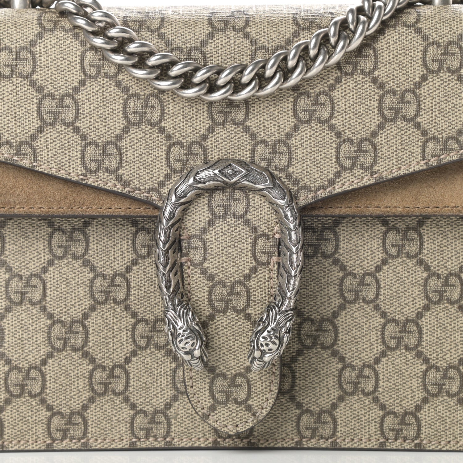 Gucci GG Supreme Monogram Mini Dionysus Shoulder Bag Taupe 8 of 13
