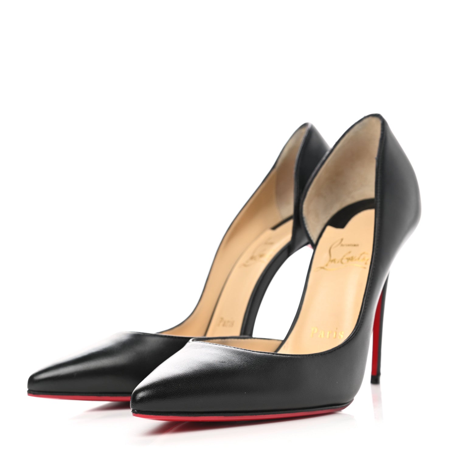 Christian Louboutin Shiny Nappa Iriza 100 Pumps 36.5 Black 3 of 9