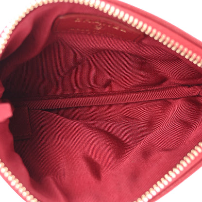 Chanel Sheepskin Quilted Small Vintage Mademoiselle Cosmetic Case Red 5 of 9