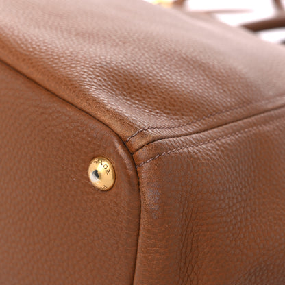 Prada Vitello Daino Tote Palissandro 8 of 15