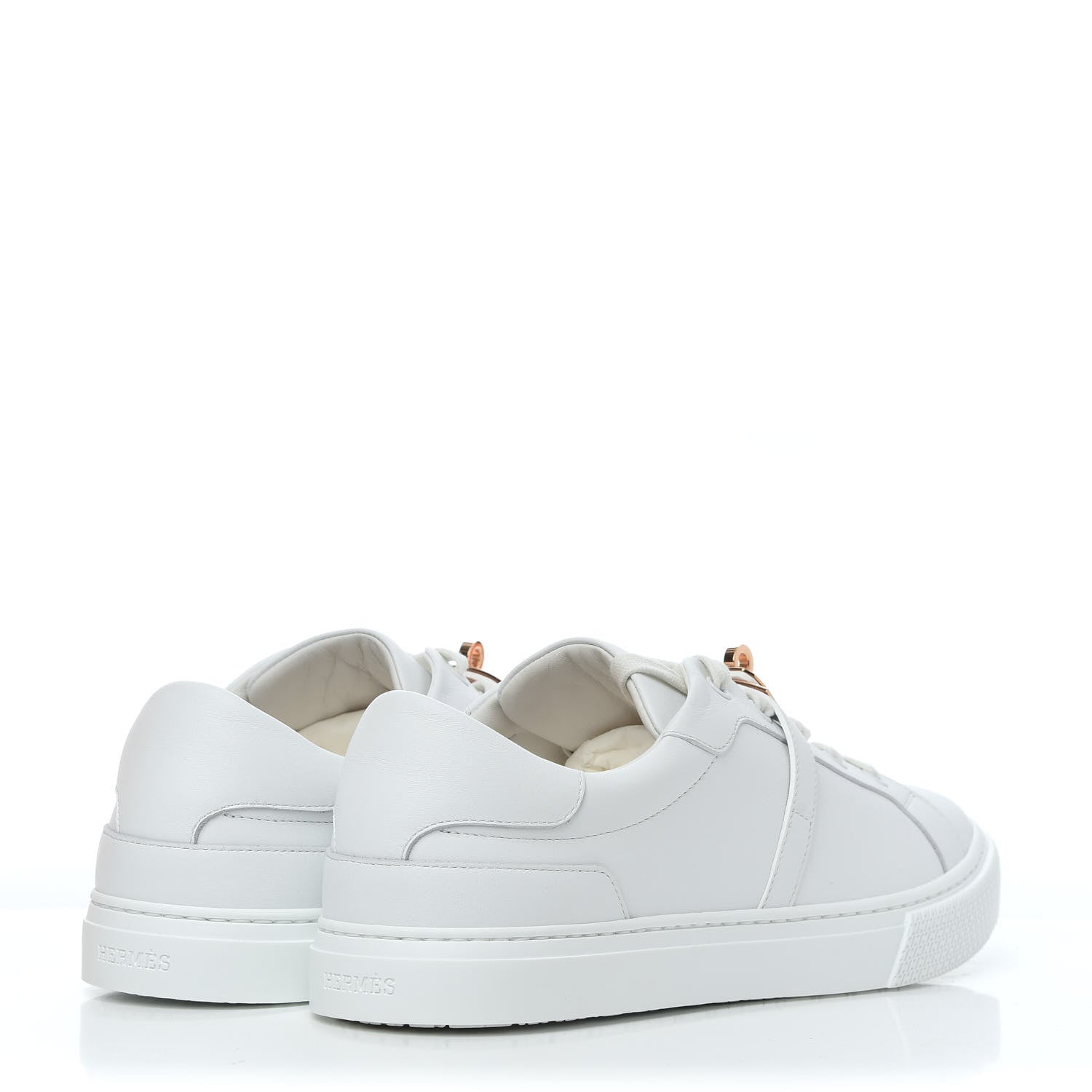 Hermes Calfskin Day Sneakers 40 White 4 of 15