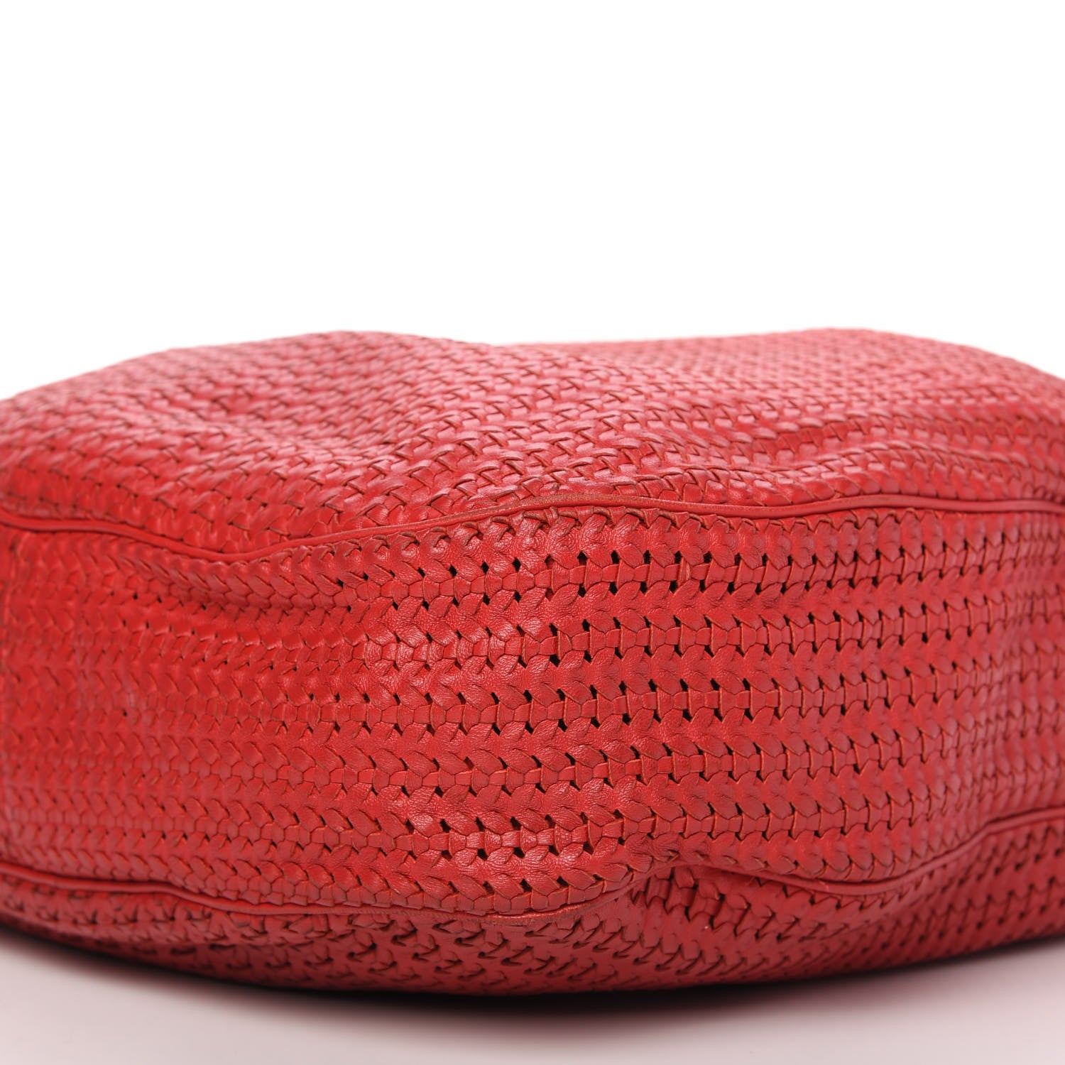 Christian Dior Lambskin Woven Dior Soft Hobo Rouge Moyen 7 of 13