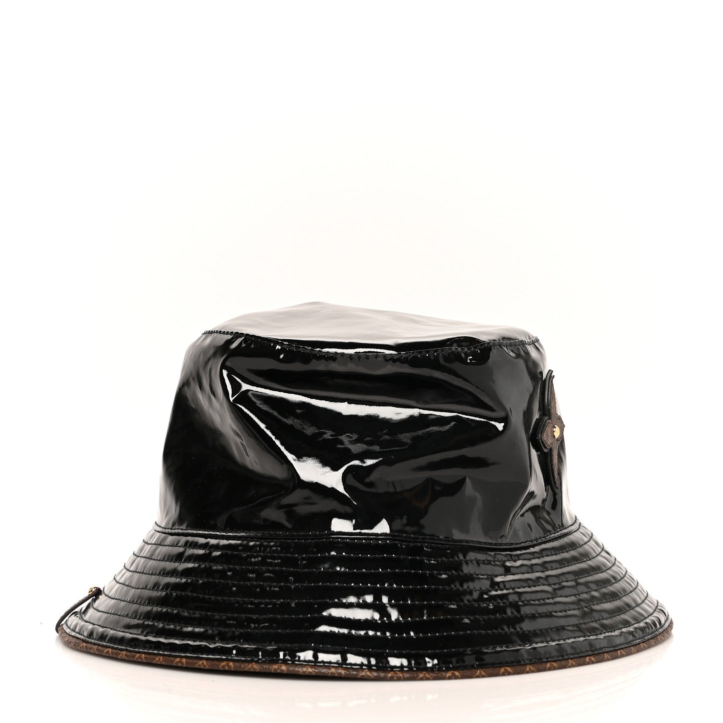 Patent Monogram Bob Bucket Hat S Black